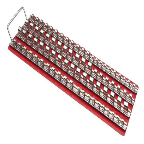 metal tool box socket trays|52 in socket tool trays.